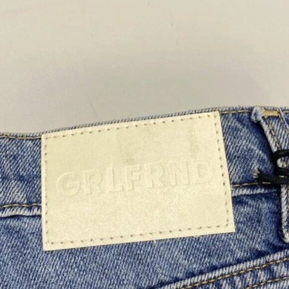 NEW GRLFRND Womens Jeans Blue Size 25 The Brooklyn High Rise Straight Distressed - Picture 5 of 11